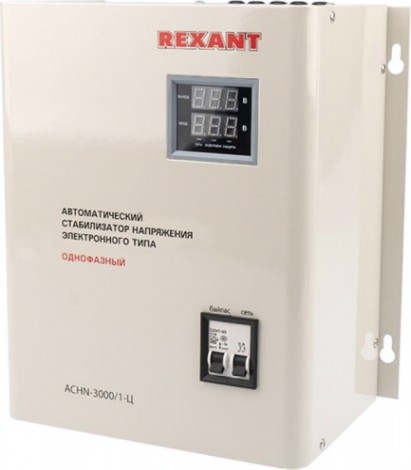 Стабилизатор напряжения однофазный REXANT АСНN-3000/1-Ц настенный [11-5014]