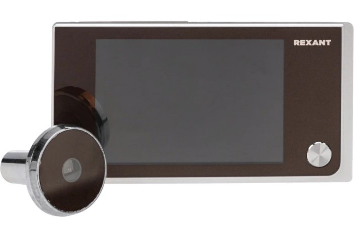 Видеоглазок дверной REXANT 45-1114 с цветным LCD-дисплеем 3.5" (DV-114)